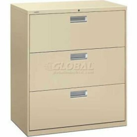 OFM HON® - Brigade®  600 Series 3 Drawer Lateral File 36"W Putty HON683LL